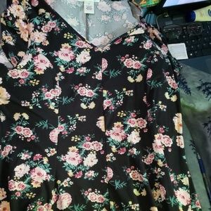Planet gold plus floral dress
